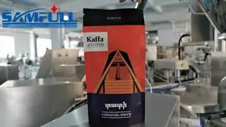 100g ground coffee zipper doybag automatic filling and sealing machine with auger filler dosing