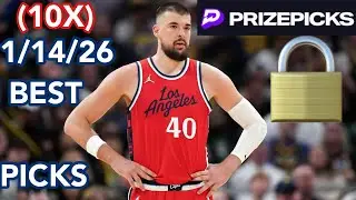 PRIZEPICKS NBA 1/14/26  BEST PICKS | DFS PROPS ADVICE #motivation #nba 