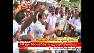 KARATE RAJU OU JAC WITH KODANDARAM T JAC CHANDRABABU NAIDU PROTEST AT MBNR - 22-10-2012_sakshi_2.MPG