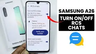 How to Turn On or Off RCS Chat in Samsung A26 - RCS Messaging