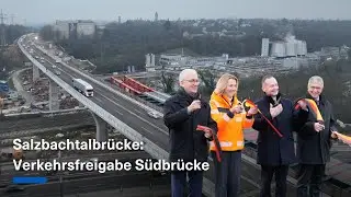Salzbachtalbrücke: Verkehrsfreigabe + Bauarbeiten im Zeitraffer [A66] | Autobahn GmbH