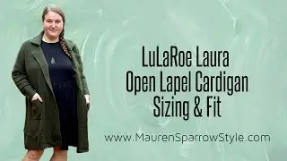 LuLaRoe Laura Sizing Review | Fit & feel of this new open lapel cardigan, especially for plus-size!