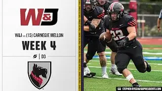Washington & Jefferson vs. #15 Carnegie Mellon Highlights | D3 College Football 2024