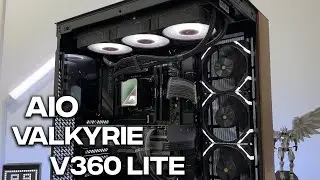 Best looking AIO Cooler? - VALKYRIE V360 Lite Black Unboxing, Installation and PC Build