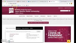 Using Google Scholar + NMSU Library to get your articles