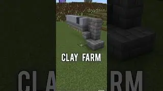 Automatic Clay Farm In Minecraft #clay #farm #shorts