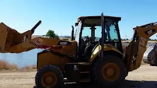 Caterpillar 420 backhoe review and test drive