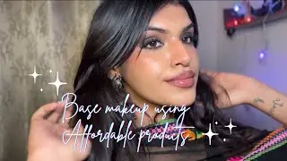Base makeup tutorial using products under ₹1000 | Tanvee Parmar 