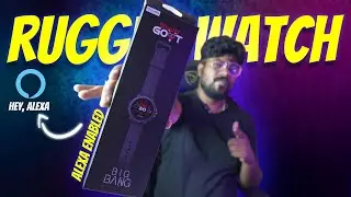 Smart Goat RUGGED BT Calling Smartwatch With ALEXA Review ⚡ | Hindi