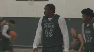Tom Izzo reacts to BRUCE PEARL RETIRING at Michigan State men's basketball's first practice