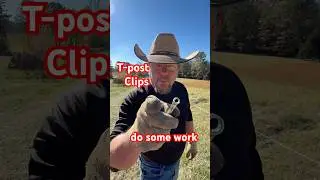 5/16 And A T-Post Clip / Fence Work DIY #3mississippi #fence #tpost #diy