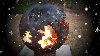 Death Star Fire Pit Christmas / Snow / Winter Feel with Relaxing Music