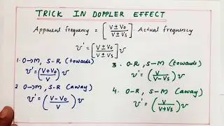 DOPPLER EFFECT | TRICK IN DOPPLER EFFECT | WAVES | CLASS XI PHYSICS | BOARDS, JEE, NEET