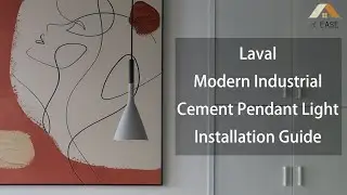 Laval Modern Industrial Cement Pendant Light installation guide