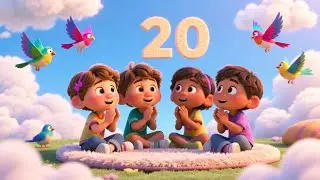 Counting Clouds with Birds ☁️🐦 | Learn Numbers for Kids | Preschool Counting Video