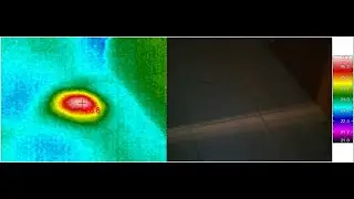 Nieszczelność w instalacji zimnej wody i termowizja