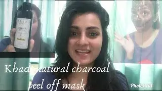 Khadi Charcoal Peel Off Mask | Affordable peel off masks | How to remove blackheads | Juhi Doshi