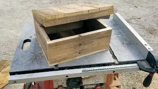 Building a wooden box from pallet