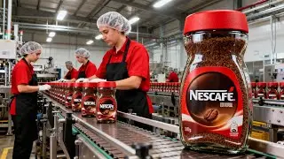 Inside the Modern Nescaf&eacute; Coffee Factory | How Instant Coffee Is Made (Full Process)