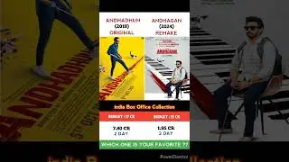 Andhadhun Vs Andhagan Movie Comparison || Box Office Collection #shorts