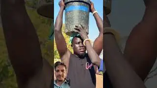 Heavy weight not handled by man but it was carried by woman easily