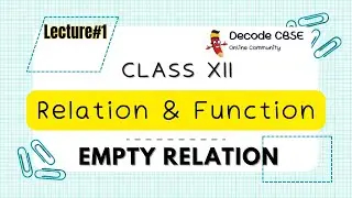 What is Empty Relation? #class12 #relationandfunctions #important  #emptyrelation #maths #viral