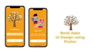 Flutter UI Design - Book Apps Login (1/2) | Speed Code