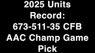 College Football American Conference Championship Game North Texas @ Tulane Pick