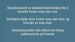 Eiendomsord fransk intro