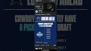 The Dallas Cowboys' 2026 draft picks for now. Go Cowboys 😎💪 #dallascowboys