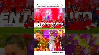 RCB women's team celebrates after becoming champions them 🏆🔥। #wpl2026 #final #shorts #yt