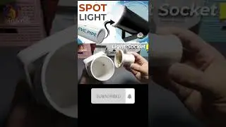 DIY Spot Light LED ! Create Your Own LED Spotlight Using PVC Pipe