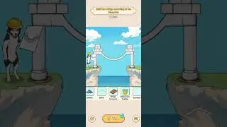 Brain Puzzle Tricky Quest - Build Bridges - Build the bridge according to the blueprint #games