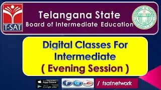 T-SAT || Digital Classes for Intermediate || 08 - 12 - 2020 || Board of Intermediate Education - TS