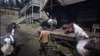 Red Dead Redemption 2 Stranger Shoots Himself In The Leg In Strawberry