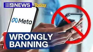 Reports of Meta wrongly accusing businesses of breaking social media rules | 9 News Australia