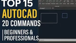 Top 15 AutoCAD 2D Commands | Most Useful Commands Explained for Beginners & Professionals