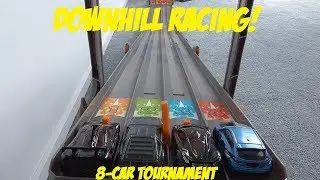 Hot Wheels 4-Lane Raceway - Race and Review!