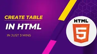 How to create table in HTML | Learn HTML table in 3 minutes | HTML tutorial in Urdu