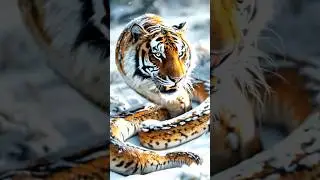 Tiger-Snake Hybrid Adventure! 🌟🐅🐍| Incredible AI Fusion | #aishorts #tiger #snake #pyhton