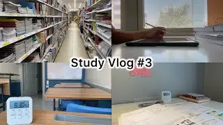 STUDY VLOG 3 | Studying for university entrance exam