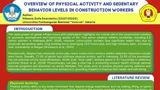 Overview of Physical Activity and Sedentary Behavior Levels in Construction Workers