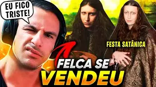 SUPER XANDÃO REAGINDO a FELCA SE VESTE de MONALISA EM FESTA SATÂNICA APÓS ENTRAR PARA a GLOBO