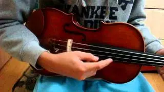 Play the violin like a guitar (Canon Variations)