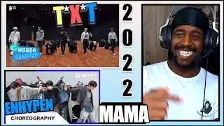 PRO DANCER REACTS 2022 MAMA AWARDS | ENHYPEN (엔하이픈)  Performance + TXT (투모로우바이투게더) Dance Practice