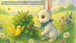 The Brave Little Rabbit Helps a Tiny Bird | Learn English