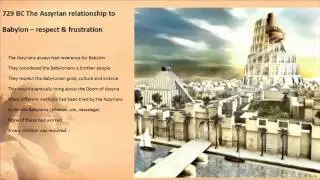 Events of the 720s BC p1 An Assyrian King in Babylon