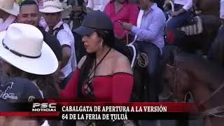 Tulueños y visitantes disfrutaron de la cabalgata de apertura a la feria.