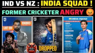 India Vs NZ SHOCKING SQUAD - Cricketers ANGRY 😡 Ruturaj DROPPED, Shami IGNORED, Shreyas BACK
