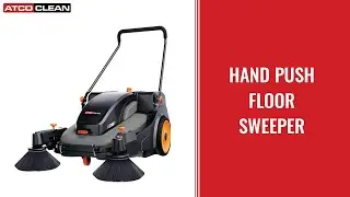 Hand Push Floor Sweeper &ndash; High-Performance Industrial Cleaning Equipment &ndash; ATCOCLEAN